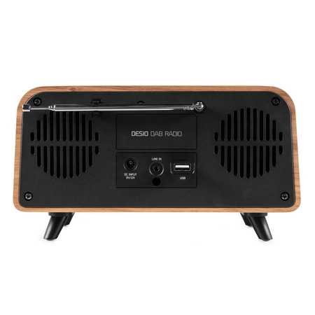 Radio DAB+ i FM w stylu retro Desio jasne drewno Audizio