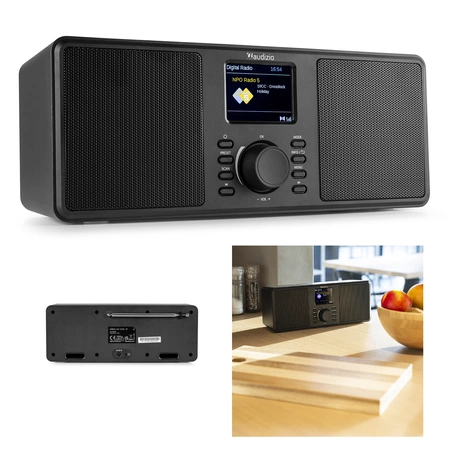 Stereofoniczne radio Monza 102.420 Audizio DAB+ czarne