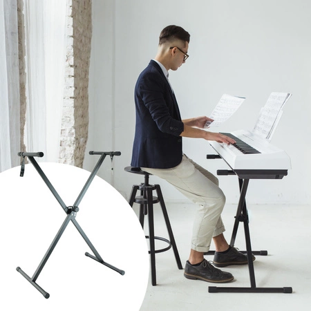 Statyw pod keyboard organy wysokość 30-98cm Hardman