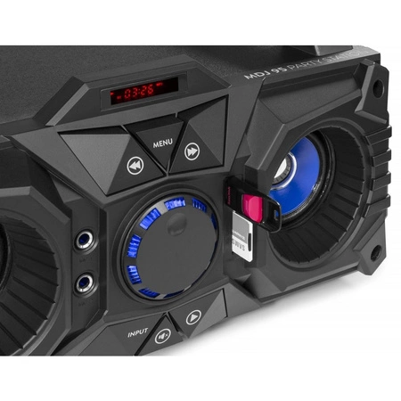 Zestaw: Boombox z akumulatorem 100W MDJ95 Fenton+ mikrofon dynamiczny