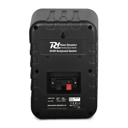 Zestaw czarnych głośników do muzyki w tle 8 x 4" BV40B 100V z wzmacniaczem bluetooth