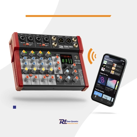 Mikser 6- kanałowy PDM-Y601 Power Dynamics
