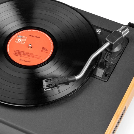 Gramofon z głośnikami vintage RP335BB jasny brąz Audizio