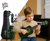 Zestaw: Ukulele sopranowe 21" HRF21 zielone+ akcesoria Golden Guitar