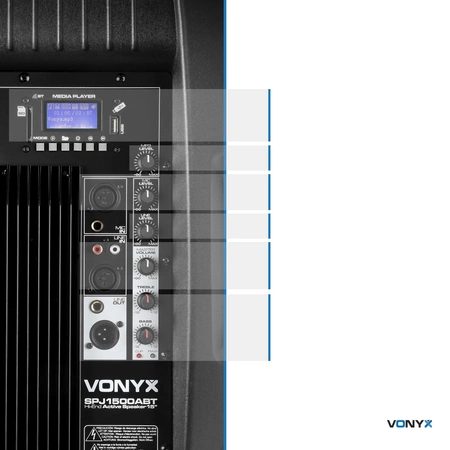 Kolumna aktywna 15'' 800W Vonyx SPJ-1500ABT