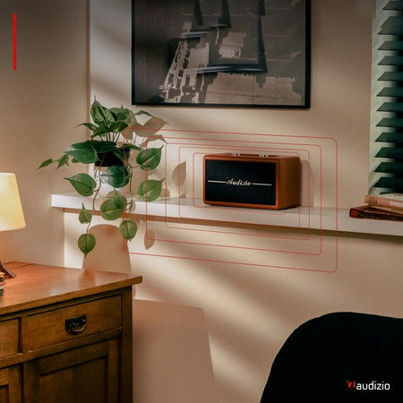 Radio retro DAB FM BT Tune60 Audizio brązowe