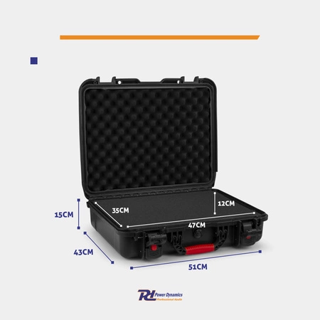 Uniwersalna walizka transportowa Power Dynamics GIGCase70R Heavy Duty - Seria R - IP67 - czarna