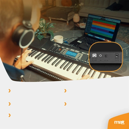 Keyboard MIDI 61-klawiszy czułych na dotyk Rhapsody61M Max