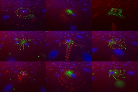 Efekt świetlny MAX DJ10- Jelly Moon z czerwonym i zielonym laserem