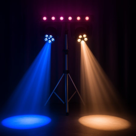 Belka LEDz dwiema głowami ruchomymi FUZE Wash Beamz