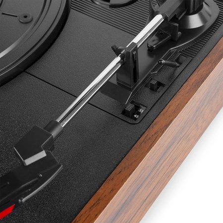 Gramofon RP106W Fenton głośniki USB brązowy