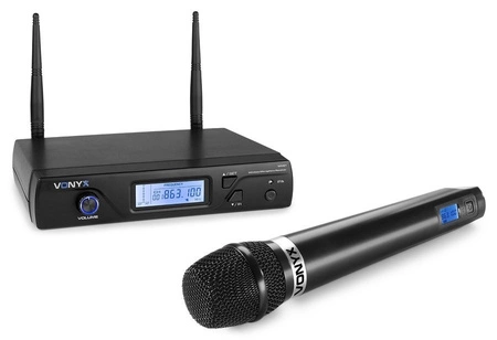 Zestaw mikrofonowy bezprzewodowy UHF Vonyx WM61