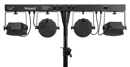 Zestaw oświetleniowy LED 2x Derby 2x Par Stroboskop BeamZ SHOWBAR