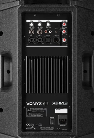 Zestaw nagłośnieniowy kompletny system dźwiękowy aktywny 2.1 - 2400W Vonyx
