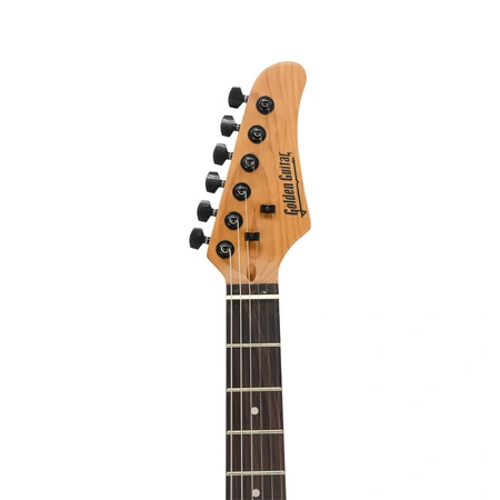 Gitara elektryczna superstrat Strat3 -zestaw z futerałem Golden Guitar wiśnia