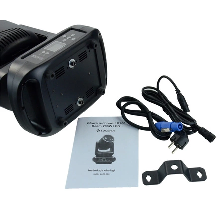 Zestaw: 4x Głowa ruchoma LB200 Beam 200W LED Lucendi+ dedykowane case