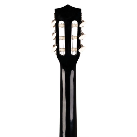 Gitara klasyczna 3/4 dla dziecka młodzieżowa SoloArt Max czarna+ akcesoria