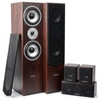 Zestaw kina domowego: kolumy Fenton 5.0 Orzech + wzmacniacz Surround 5.1