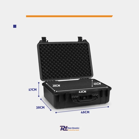 Uniwersalna walizka transportowa GIGCase12 - IP67 - czarna Power Dynamics