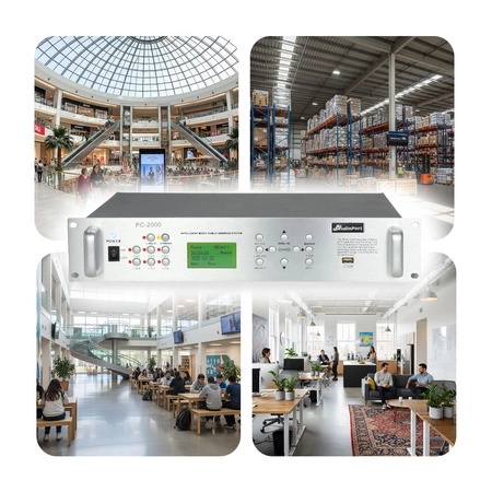 Odtwarzacz multimedialny selektor głośników 100V PC-2000 Audioport