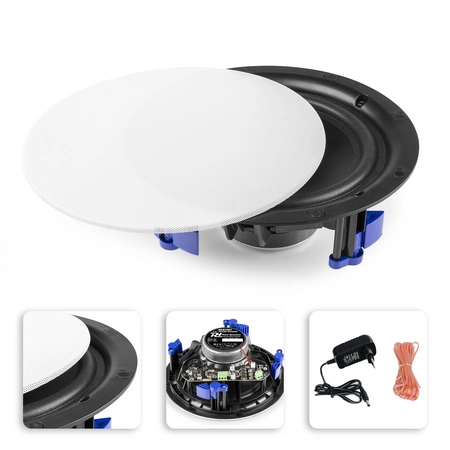 Niskoprofilowy głośnik sufitowy 1szt NCBT601 BT 6,5" biały