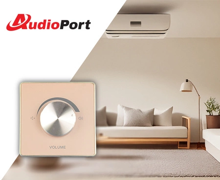 Regulator głośności 50W/100V - ARG5 złote szkło Audioport