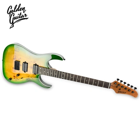 Gitara elektryczna superstrat - kompletny zestaw -Golden Guitar PSG-3 Zielony