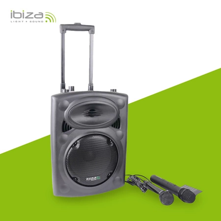 Kolumna mobilna Ibiza PORT8UHF-BT-TWS + pokrowiec