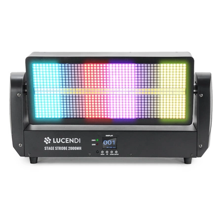 Stroboskop LED RGBW reflektor dyskotekowy STAGE STROBE 2000MH Lucendi