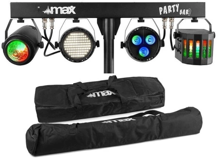 Zestaw oświetleniowy 4w1 MAX PARTYBAR09 + torba