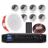Zestaw głośników sufitowych z osłoną 8 x CSF6 6.5" z wzmacniaczem