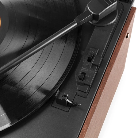 Gramofon retro Frisco Audizio z radiem DAB brązowy