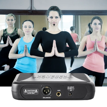 Zestaw z mikrofonem nagłownym oraz bodypackiem Vonyx STWM711H