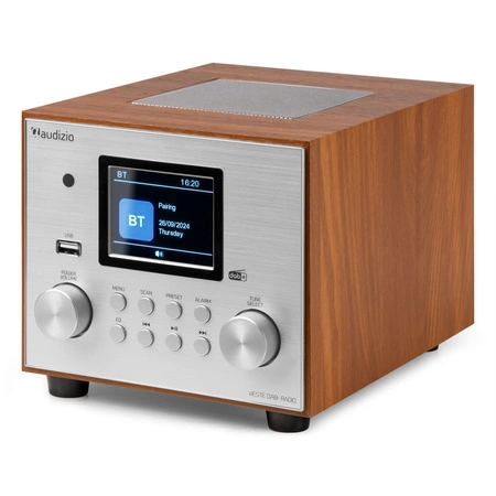 Radio Audizio Vieste DAB+ z subwooferem, srebrne