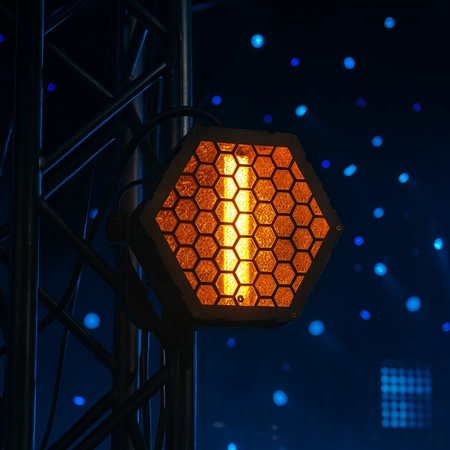 Reflektor LED Blinder Hexagon Pro COB LED SMD RGB Lucendi