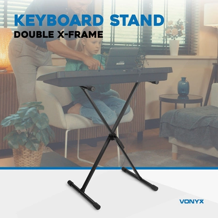 Podwójny statyw pod keyboard KBS03 Vonyx