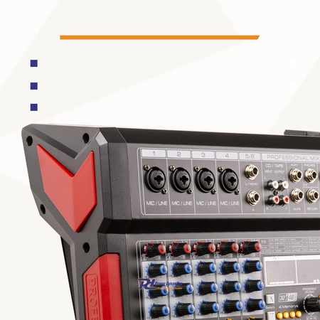 Mikser sceniczny 6-kanałowy PDM-T604 DSP/MP3 Power Dynamics