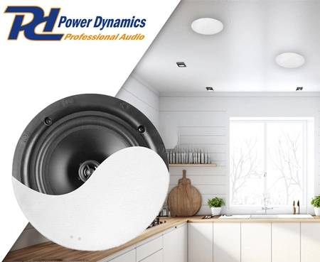 Niskoprofilowy głośnik sufitowy NCSS8 2-drożny 8" biały Power Dynamics