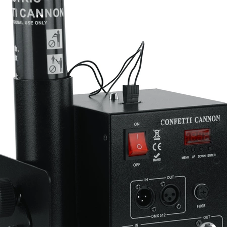 Pojedyncza elektryczna wyrzutnia konfetti DMX pilot BLAST100 Firefog