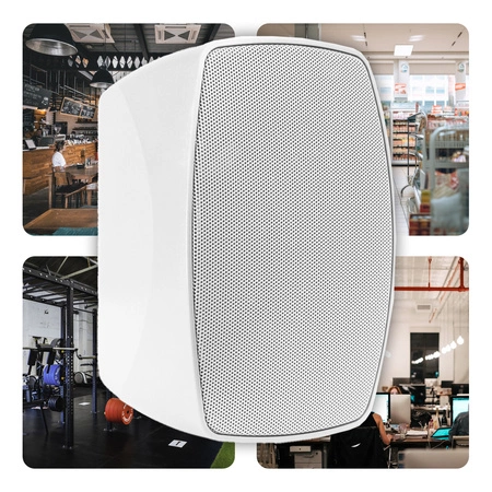 Zestaw kolumn instalacyjnych BHW50WH 5" IPX5 80W 100V 8Ohm Power Dynamics