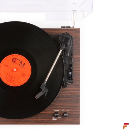 Gramofon RP165D Fenton głośniki BT brązowy