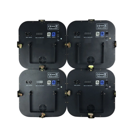 Zestaw: 4x Reflektor retro LED RGB COB DMX R4 Lucendi+ Case