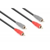 Kabel 2 x RCA męski - 2 x RCA męski 1.5m Vonyx