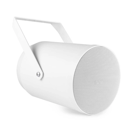 Zestaw białych głośników tubowych 4 x 6.5" PSP6 100V z wzmacniaczem