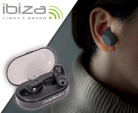 Słuchawki dokanałowe bluetooth ETWS150-BK Madison