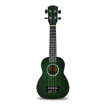 Zestaw: Ukulele sopranowe 21" HRF21 zielone+ akcesoria Golden Guitar