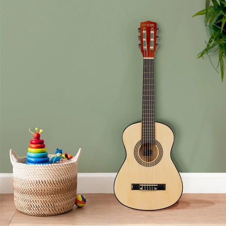 Gitara klasyczna 1/4 dla dziecka Naturalna SoloArt Max+ akcesoria