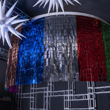 Kurtyna foliowa dekoracyjna - biała