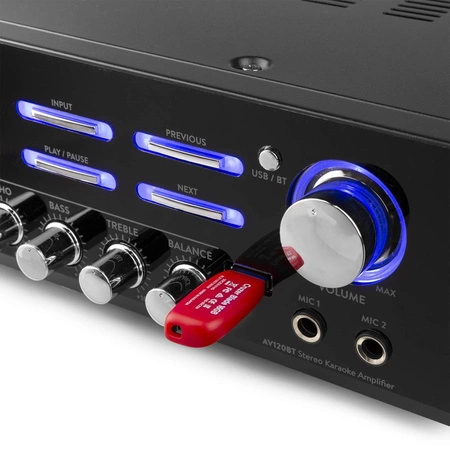 Zestaw stereo HiFi Fenton 2.1 z Bluetooth i 8'' subwooferem