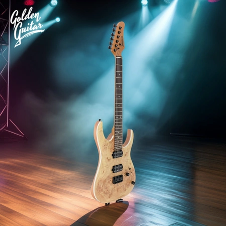 Gitara elektryczna superstrat - kompletny zestaw -Golden Guitar PSG-3 Naturalny